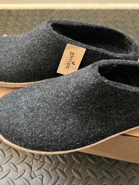 GLERUP SLIP-ON WITH LEATHER SOLE - CHARCOAL Men's 45